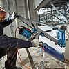 Применение установки алмазного бурения Bosch GDB 350 WE